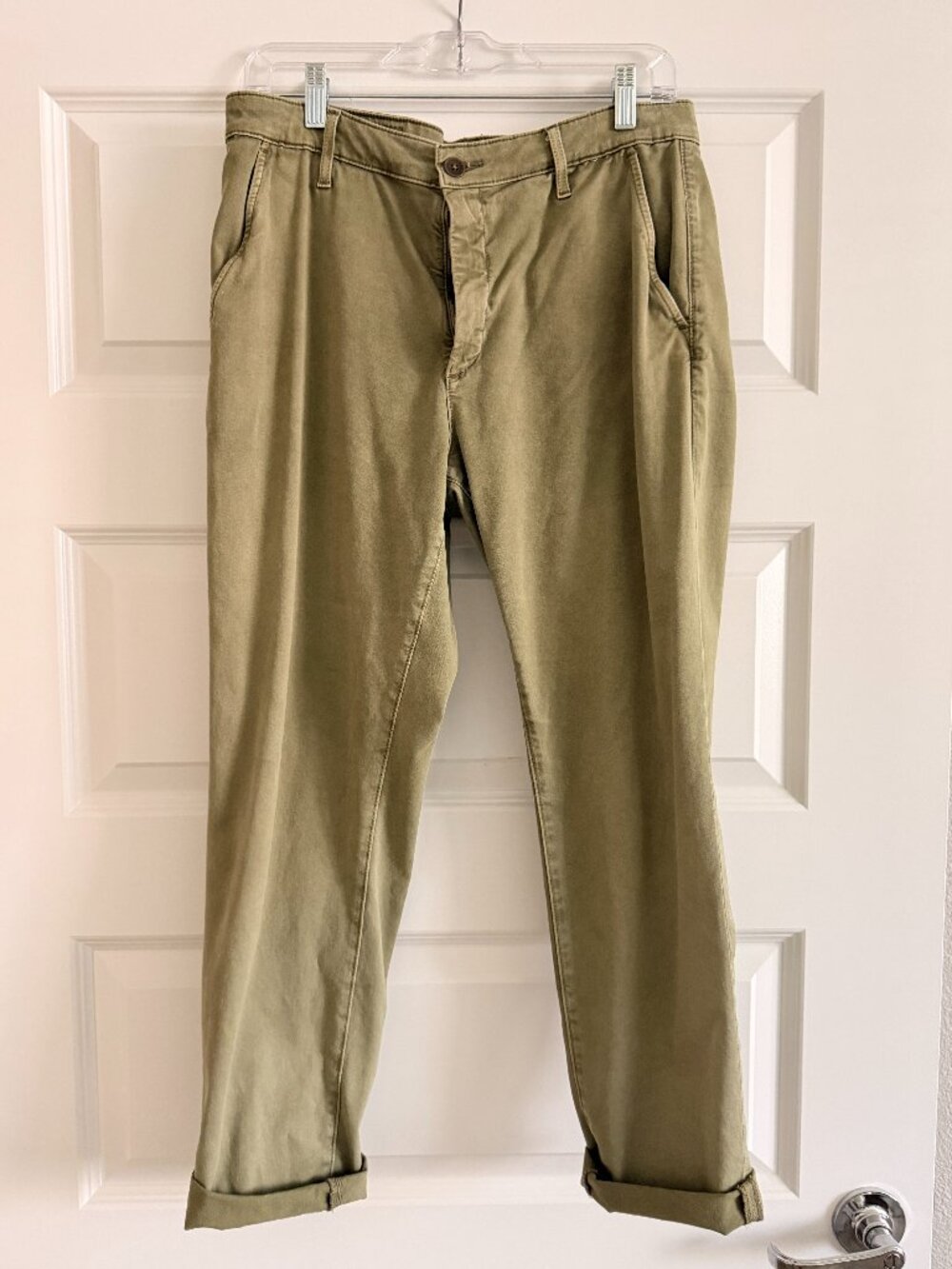 Ag Adriano Goldschmied Caden Tailored Trouser Pants - Size 30R - Basil Green